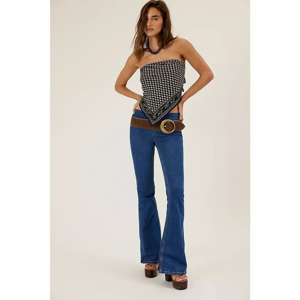 Free People We The Free Penny Pull-On Flare Jeans sz 27 $78 WJ189